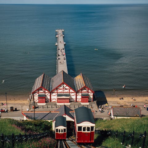 Escape to the seaside and explore the Yorkshire coastline in Saltburn-by-the-Sea