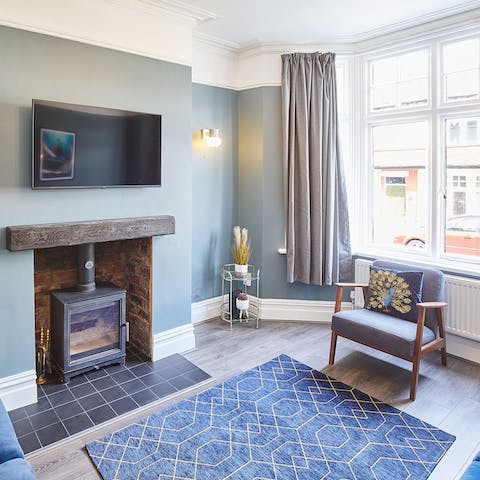 Get cosy in front of the long burner, perfect for winter evenings
