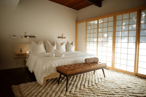 Wake to soft daylight filtering into this serene sleeping space