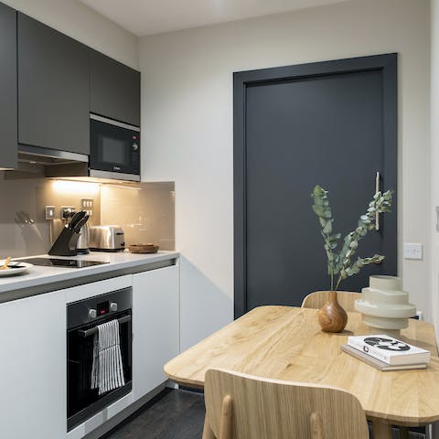 Prepare your own meals in the comfort of the well-appointed kitchen