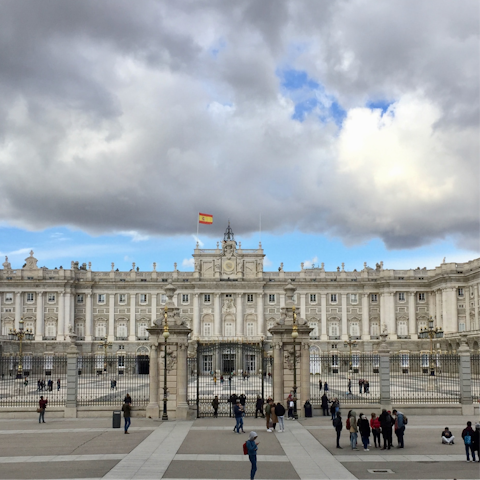 Start your sightseeing at the nearby Royal Palace