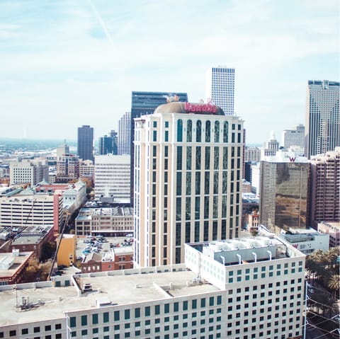 Stay just a short walk away from the centre of New Orleans