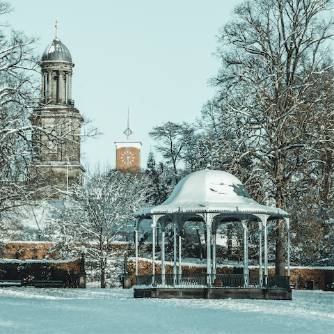 Soak up the sights of Shrewsbury, there’s a whooping 800 listed buildings to admire