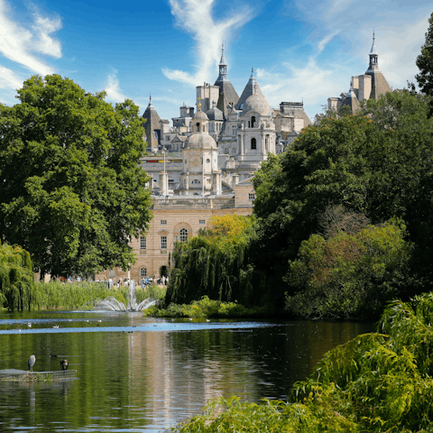 Take a stroll in Hyde Park, just moments away
