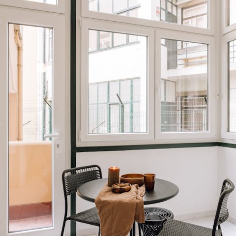 Take your novel to the sun room (perhaps with a bowl of olives alongside)