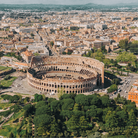 Stay just a fifteen-minute walk away from the Colloseum
