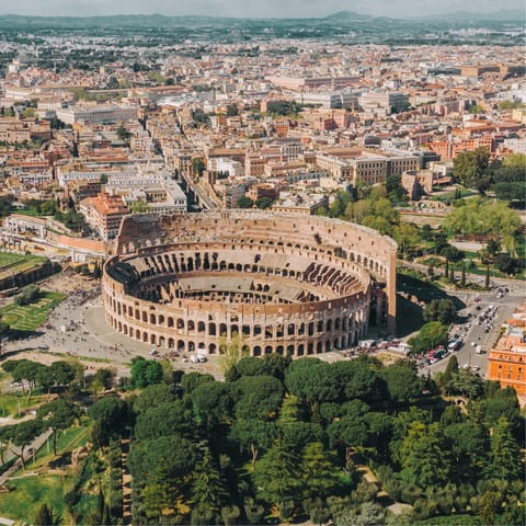 Stay just a fifteen-minute walk away from the Colloseum