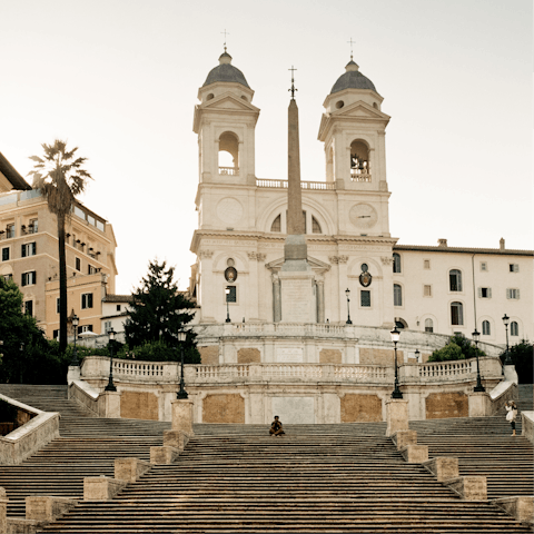 Eat an ice cream on the Spanish Steps, only a ten minute metro journey away