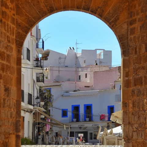 Be in Ibiza Old Town in just fifteen minutes