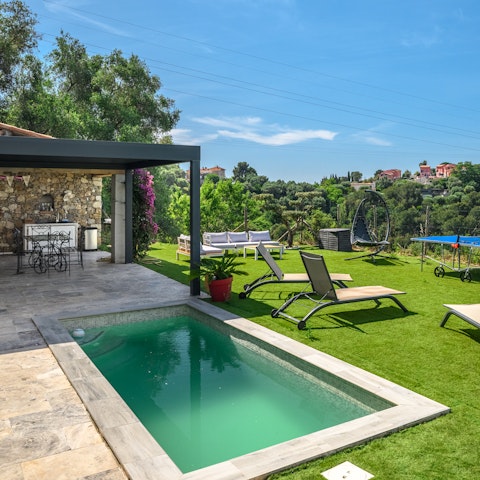 Cool off with a dip in the small private pool