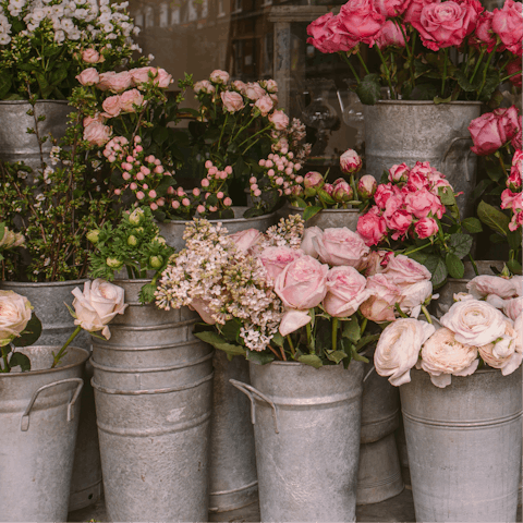 Pick up some flowers from Piazza San Cosimato's market, a short stroll away