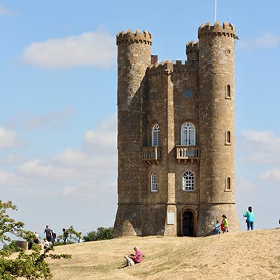 Admire the beauty of Broadway Tower, 9.5 miles away