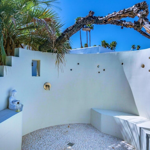 Cool down in the outdoor shower