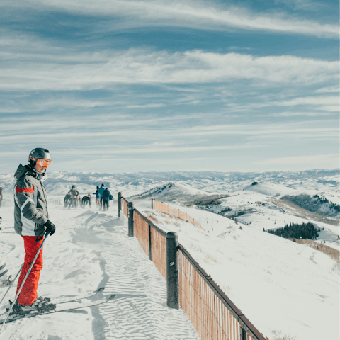 Ski directly from the Northside lift at Deer Valley