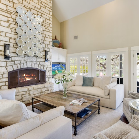 Enjoy the luxurious comfort and ease of the living room