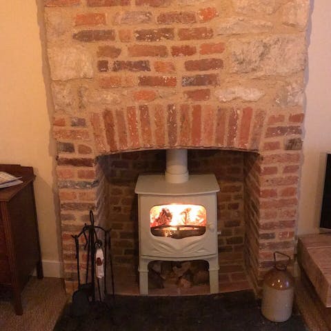 Put your feet up and relax by the fire