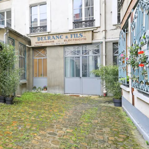 Enjoy downtime in the private courtyard