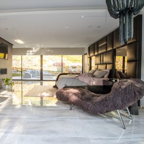 Look forward to early nights in your sleek bedroom