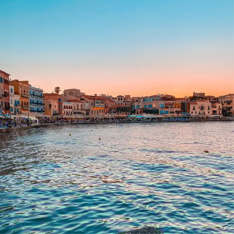 Explore the island – your home is just a few minutes drive from Chania