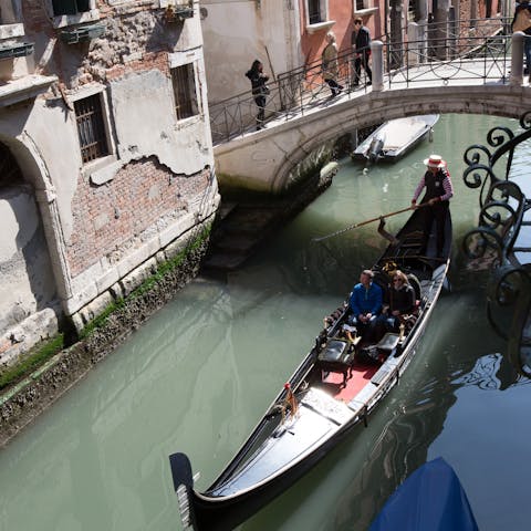 Enjoy canal views from the comfort of your living area