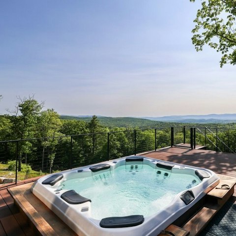Unwind in the hot tub on the sun deck
