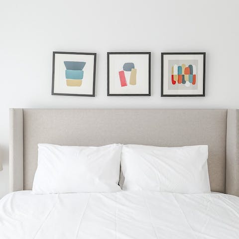 Admire modern art in each room