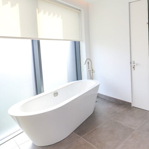Soak in the bath at the end of a long day