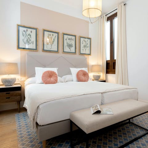 Wake up rested and ready for another day of Seville sightseeing