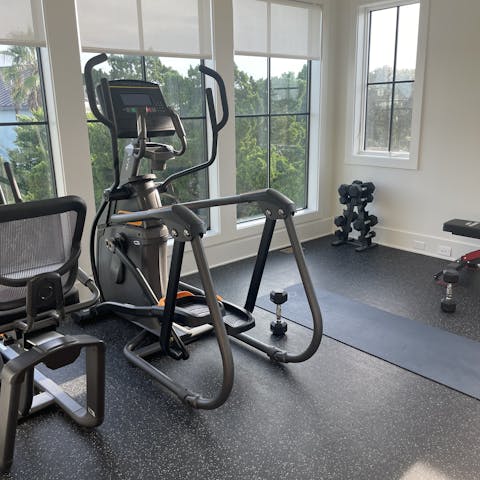Energise your stay with an uplifting workout in the gym