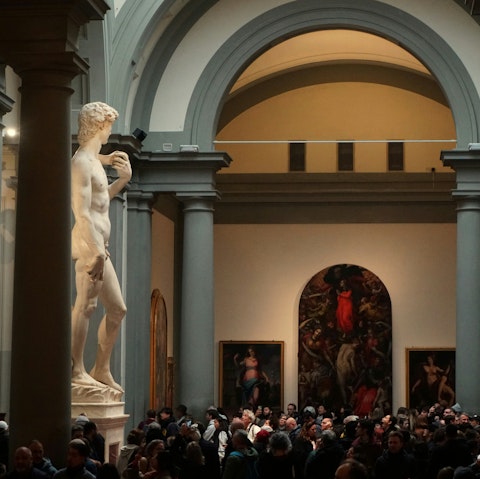 See the famous David statue at nearby Galleria dell'Accademia