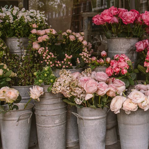 Pick up some blooms from the flower market on Passeig de la Rambla, a mere five-minute wander from this home