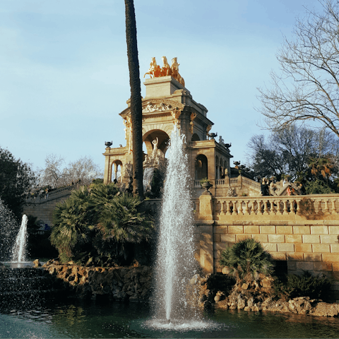 Lose the crowds in Ciutadella Park, just a short stroll away