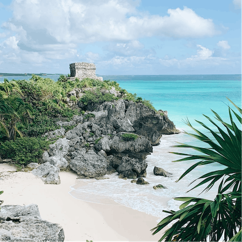 Explore Tulum's Mayan ruins – within driving distance