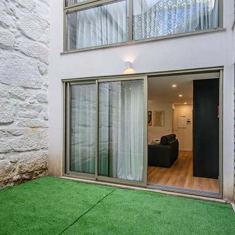 Take your morning stretch out on the enclosed terrace
