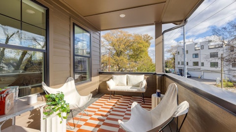Kick back on the covered balcony and enjoy some refreshments