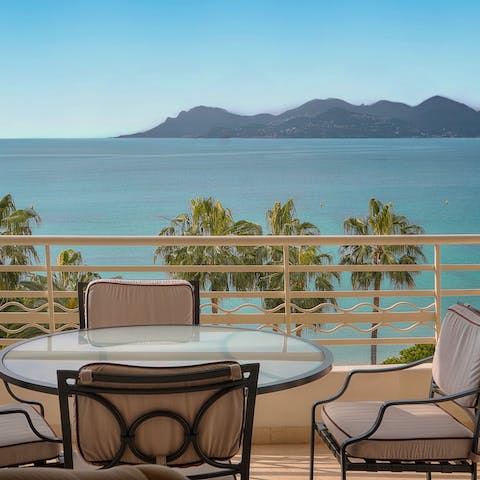 Admire the wonderful views over the French Riviera