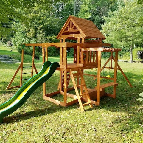 Leave the kids to it for hours on the private playground