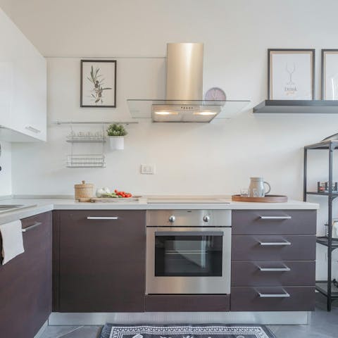 Cook up some Italian cuisine in the modern kitchen