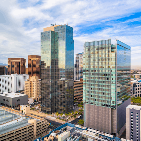 Head into downtown Phoenix for rooftop bars and vibrant nightlife