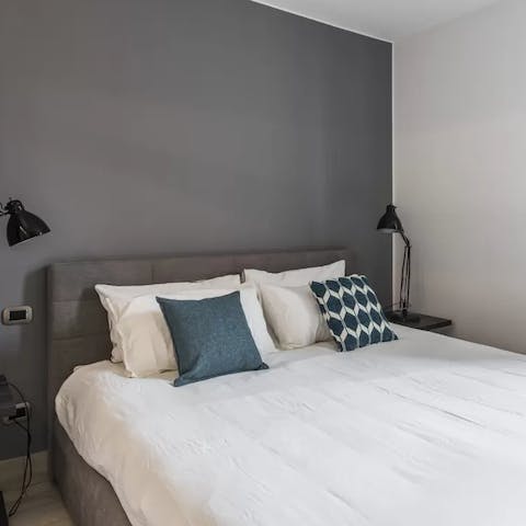 Wake up well-rested in the luxurious bed