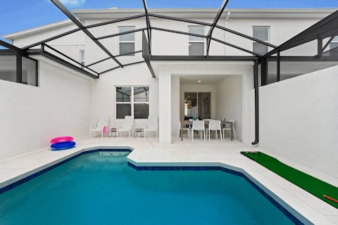 Cool off in the pool then fire up the barbecue