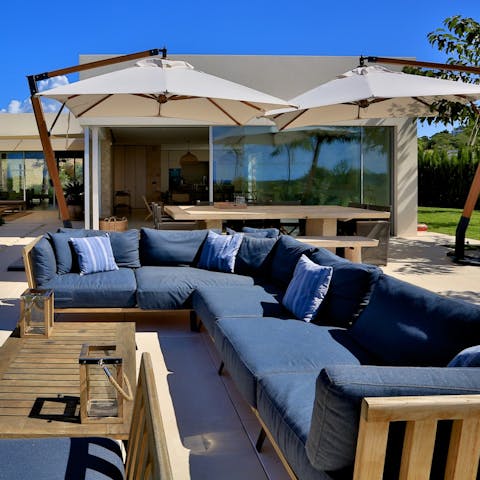 Lounge on the terrace with a sangria in hand