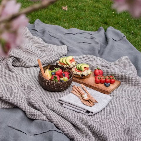 Enjoy alfresco lunches or picnics in the peaceful garden