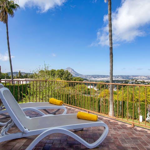 Relax on the terrace and take in the stunning views