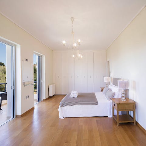 Take advantage of the expansive main suite's private balconies