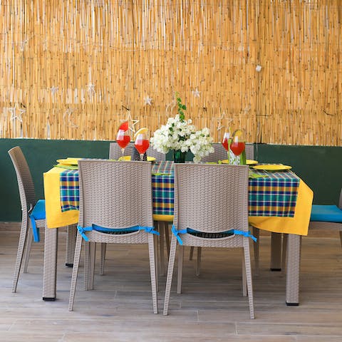 Set the table ready for an alfresco feast of traditional Turkish delicacies