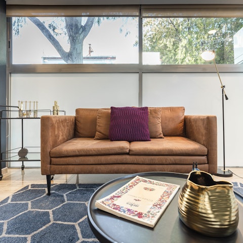Lounge in chic interiors