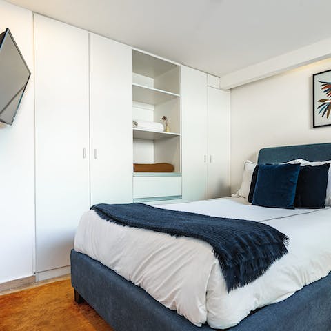 Cosy up with the smart TV in the bedroom