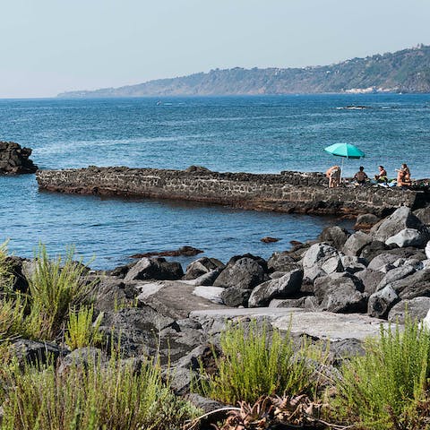 Take a dip in the sea – there's access to the water from the home