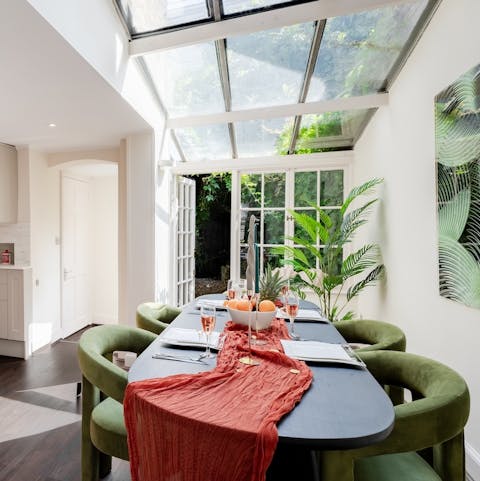 Serve your favourite drinks and head out onto the terrace